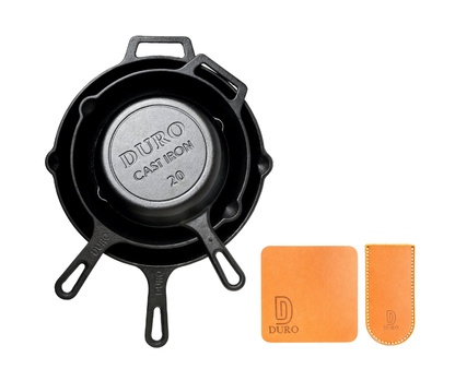 The Essential set : 3 SIZES SKILLETS